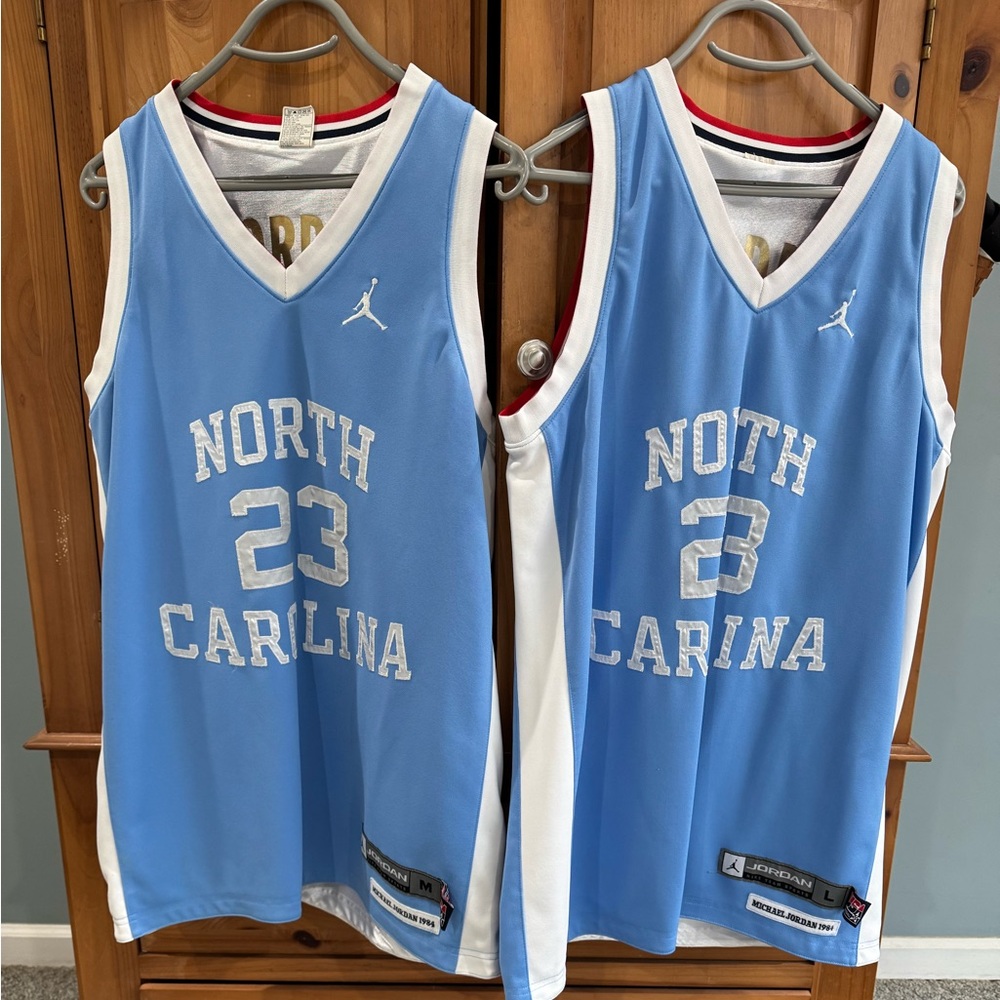 2 Vintage Michael Jordan Vintage Jerseys Size M & Size Large adult.